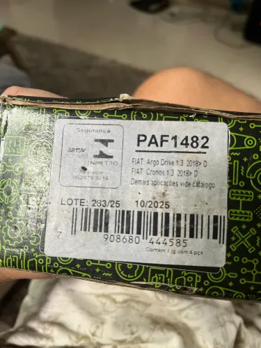 Pastilhas de freios dianteiras FIAT