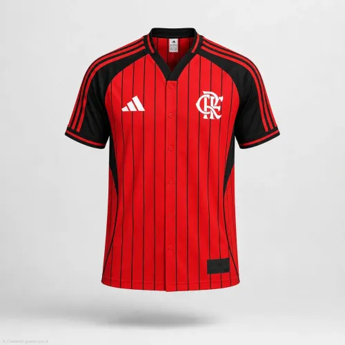 Camisa do Flamengo estilo Baseball (G e GG)