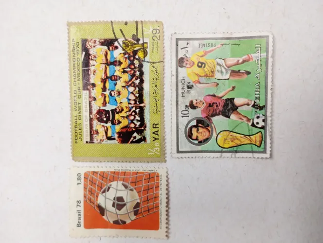 Selos Copa do Mundo 1970 - 3 Unidades Colecionáveis