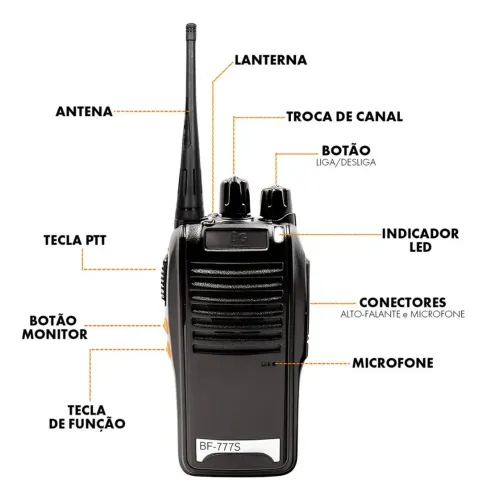 Combo rádio comunicador completo