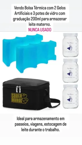 Kit para armazenar leite materno