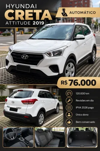 Hyundai Creta Attitude 1.6 16V Flex Aut. 2019