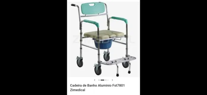 CADEIRA DE BANHO EM ALUMÍNIO 