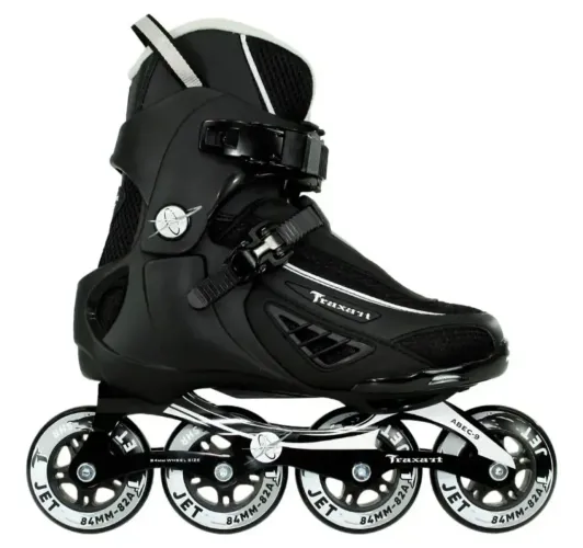Patins Taxart Fitness Jet Preto - 84mm 82a Abec-9 Cromo