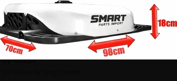 AR condicionado NOVO de teto de caminhões, vans e motor Gomes 