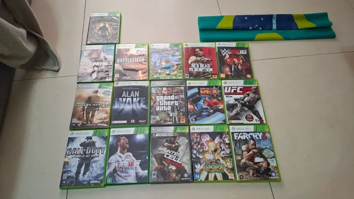 16 Jogos Xbox 360 Originais + The Last of Us PS3 - Excelente Estado
