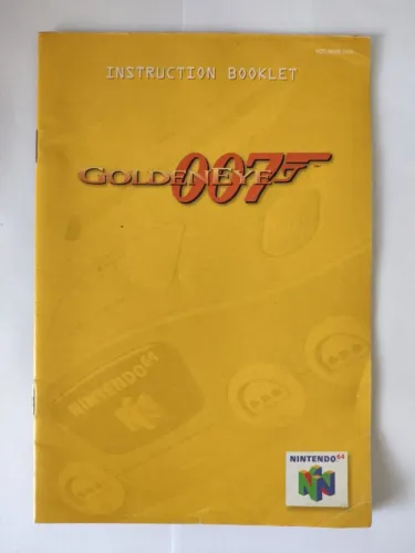 Manual Original GoldenEye 007 Nintendo 64 N64 | Item de Coleção
