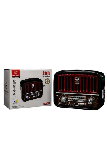 RÁDIO PORTÁTIL RETRÔ KAPBOM KA-8808