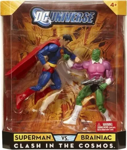 Box Superman vs Brainiac Clash in the Cosmos Mattell Lacrado!