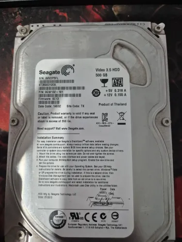 HDD 500GB SEAGATE 3.5 USADO