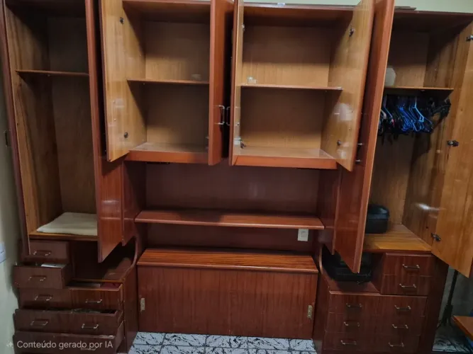 Guarda roupa Vintage modular madeira maciça