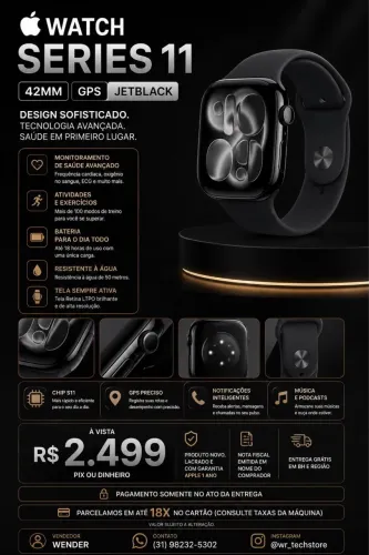 WATCH SERIES 11 42MM GPS JETBLACK