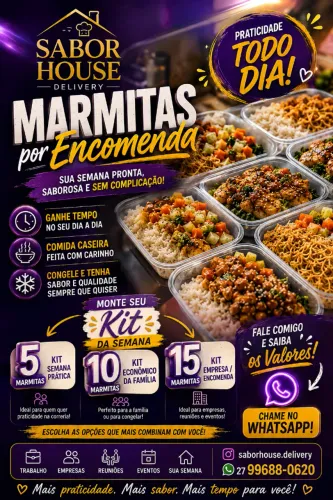MARMITAS POR ENCOMENDA - SABOR HOUSE ?