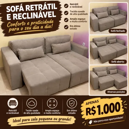 Vendo sofá retrátil!!