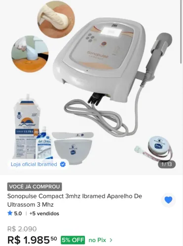 Aparelho de ultrassom portátil