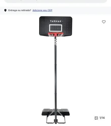 Cesta de basquete completa