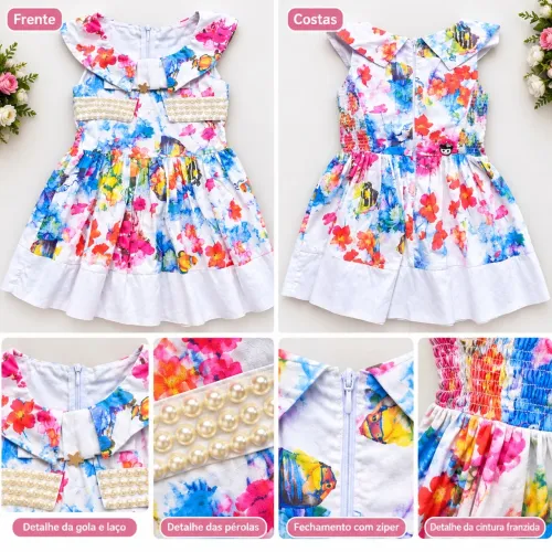 Vestido Infantil Floral