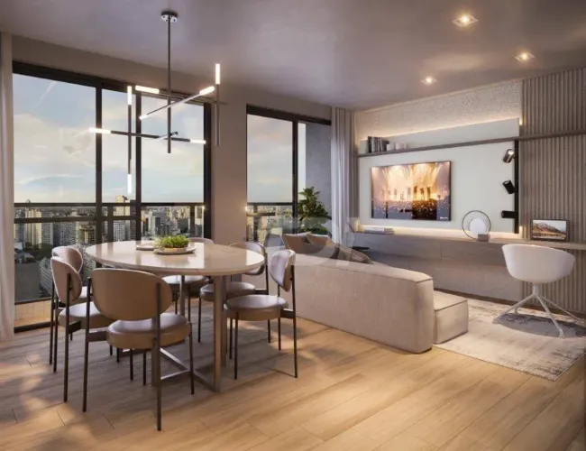 Apartamento com 2 dormitórios à venda, 48 m² por R$ 707.075,64 - Centro - Curitiba/PR