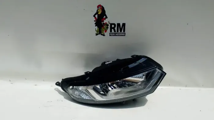 Farol Ecosport 13/17 Cromado Com Drl Manual Direito/passageiro