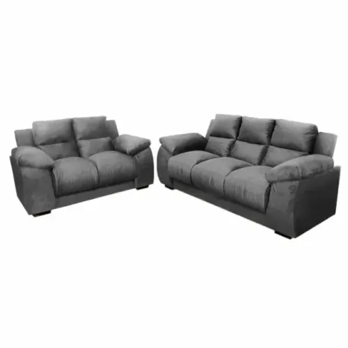 Conjunto de Sofa Luna 2 e 3 Lugares TecidoVeludo - Estofar