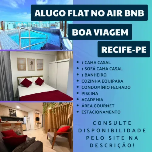 Alugo diária no AirBNB Flat em Boa Viagem