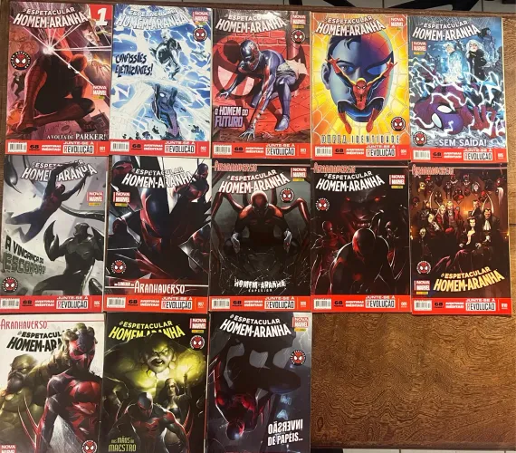 Lote Coleção "O Espetacular Homem-Aranha" (Nova Marvel) - Edições 01 ao 13