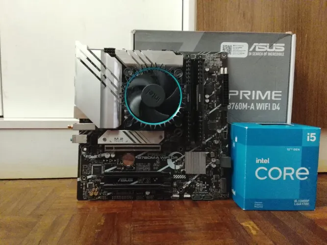 Kit Intel i5 12400f + b760m 
