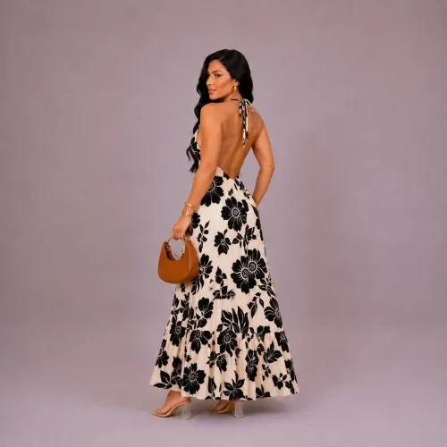 Vestido Frente Única Floral Novo - M e G