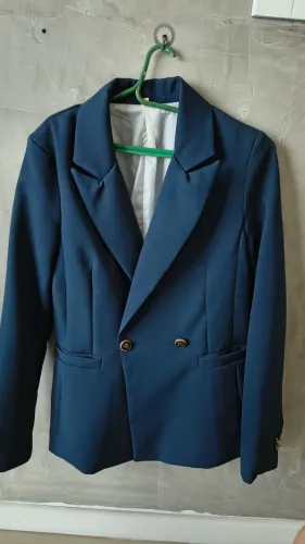Blazer Oversize feminino Azul marinho veste M 40 42