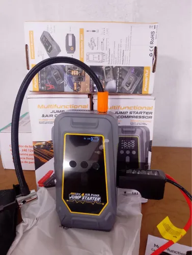Compressores de ar automático para 8 em 1 +CABO DE AUXILIAR DE PARTIDA 