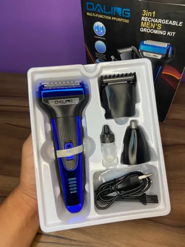 Kit Aparador 3 em 1 Recarregável Daling DL-9006