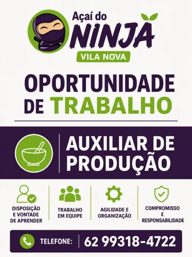 AUXILIAR DE PRODUÇÃO
