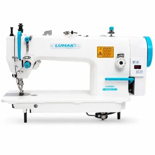 Máquina de Costura Reta Industrial Lumak Transporte Duplo Direct Drive