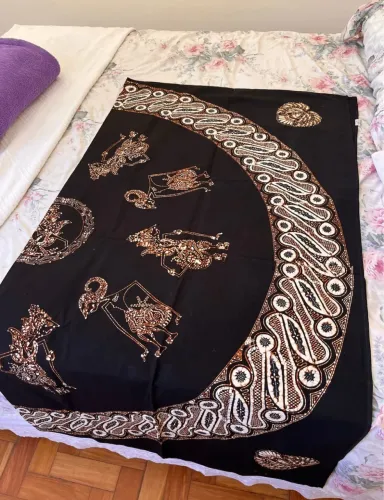 Jogo de mesa original Indonésia batik 100% algodão