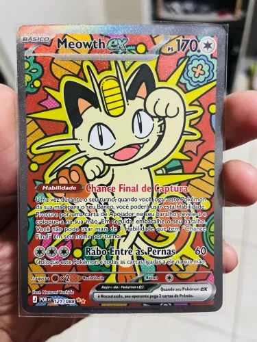 Carta Meowth Ex Sar 121/088 Ordem Perfeita - Pokémon TCG (Impecável)