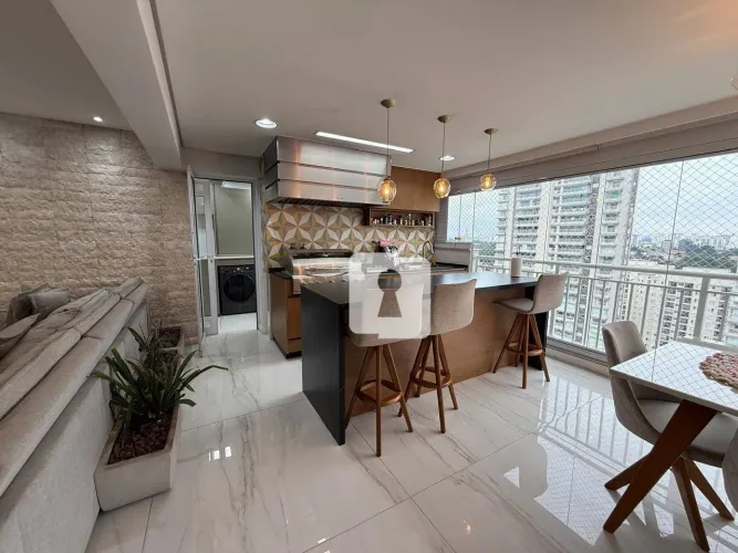 Apartamento totalmente mobiliado com 4 dormitórios para alugar, 136 m² por R$ 16.511/mês -
