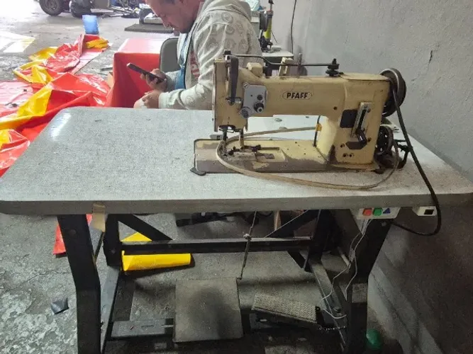 Máquina De Braço Pfaff Transporte Triplo Industrial Usada
