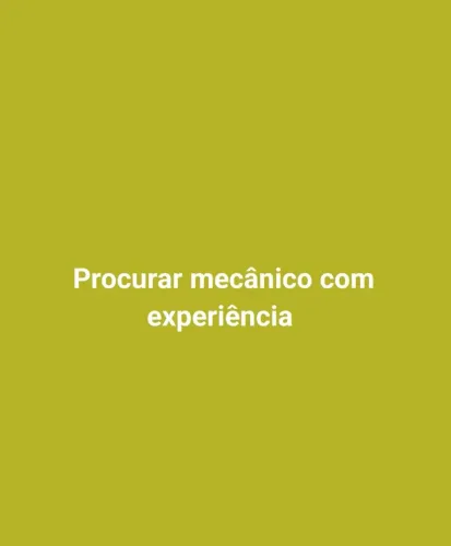 Procurar mecânico com experiência