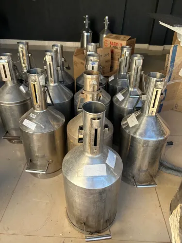 Tambor de inox 20 litros aferição combustível