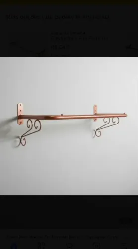 2 Arara para roupa de parede