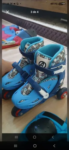 Patins infantil avengers