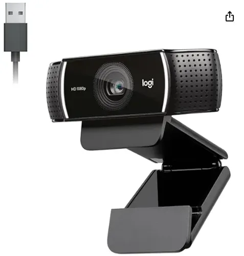 Webcam Full HD Logitech C922 Pro Stream com Microfone para Gravações em Video 1080p