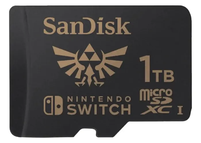 cartão de memória sandisk nintendo switch 1tb zelda