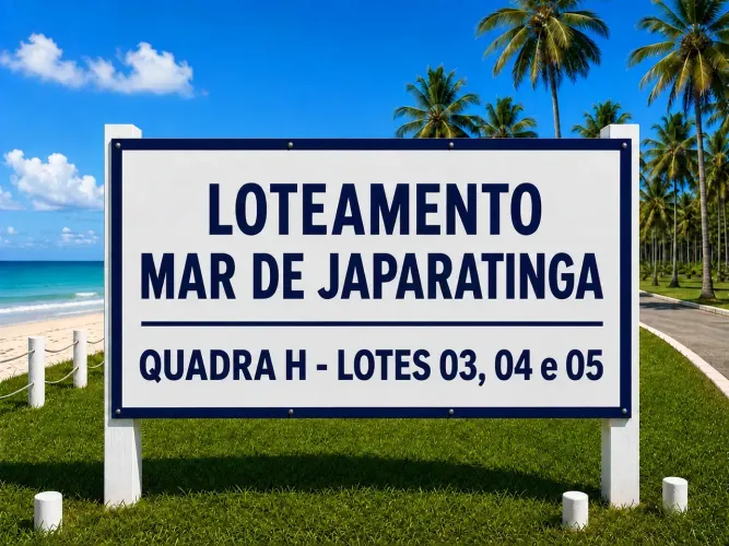 ADC JAPARATINGA - 900 M², O TERRENO É GRANDE. SEUS PLANOS PODEM SER AINDA MAIORES!