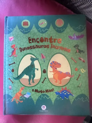 Livro Encontro Dinossauros Incríveis e Muito Mais