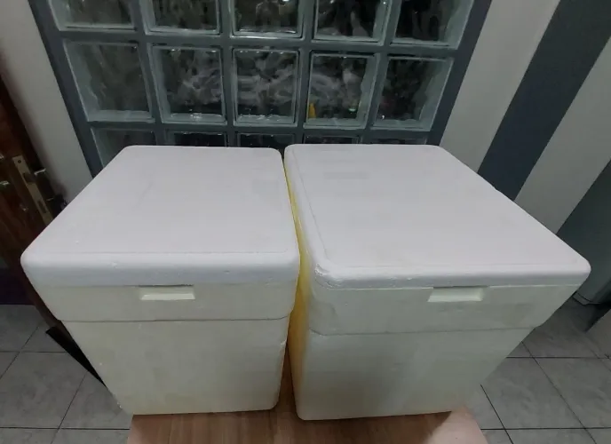 Caixas de Isopor, 45 e 60 litros