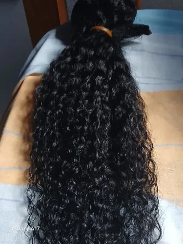 Cabelo humano cacheado