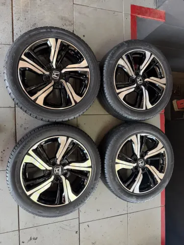 Rodas 17 Honda civic g10 + Pneus semi novos