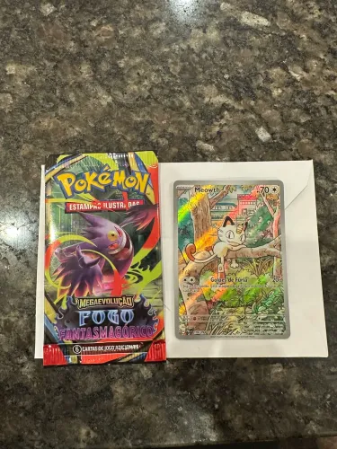 Carta original Pokémon Meowth Full Art 106/094.
