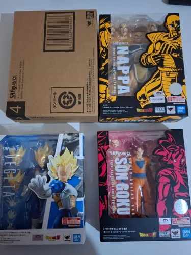 Nappa SDCC, Goku SSJ God, Vegeta SSJ 2.0 - SH Figuarts